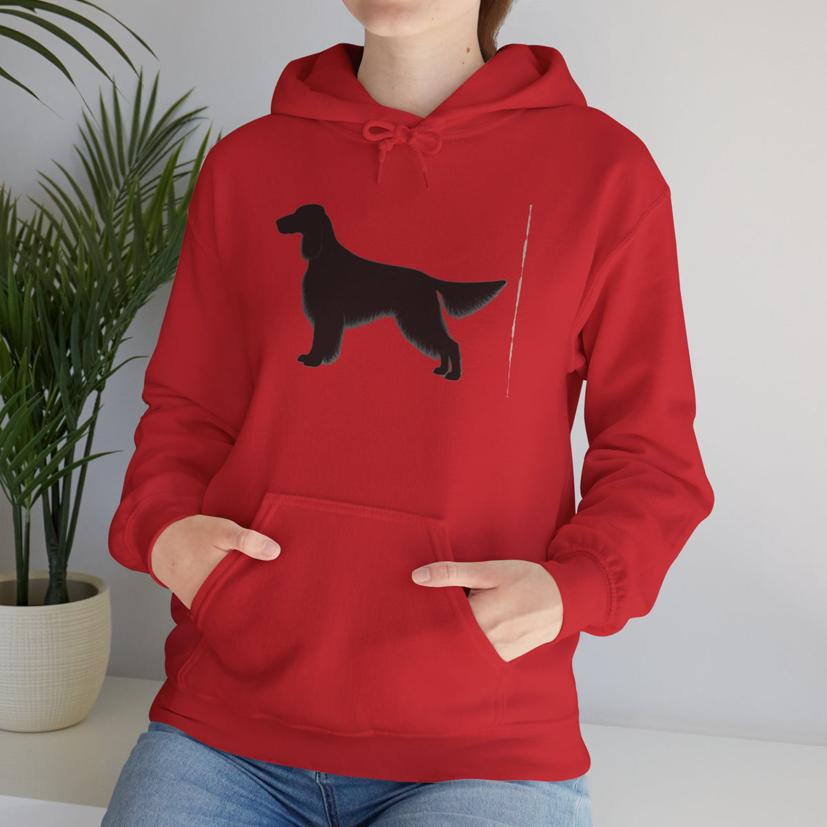 English Setter Silhouette Unisex Hoodie