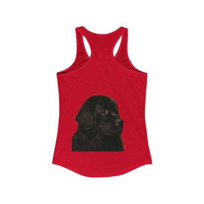 Newfie Head Women's Racerback Tank