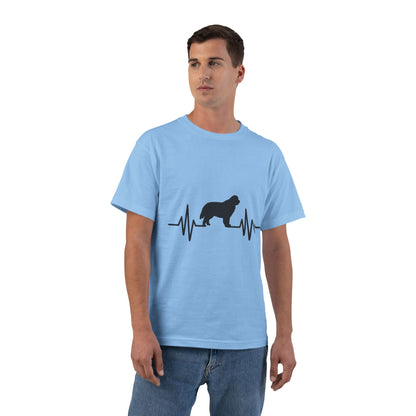 My Heart Beats For Newfies Men's Short-Sleeve Crewneck Tee