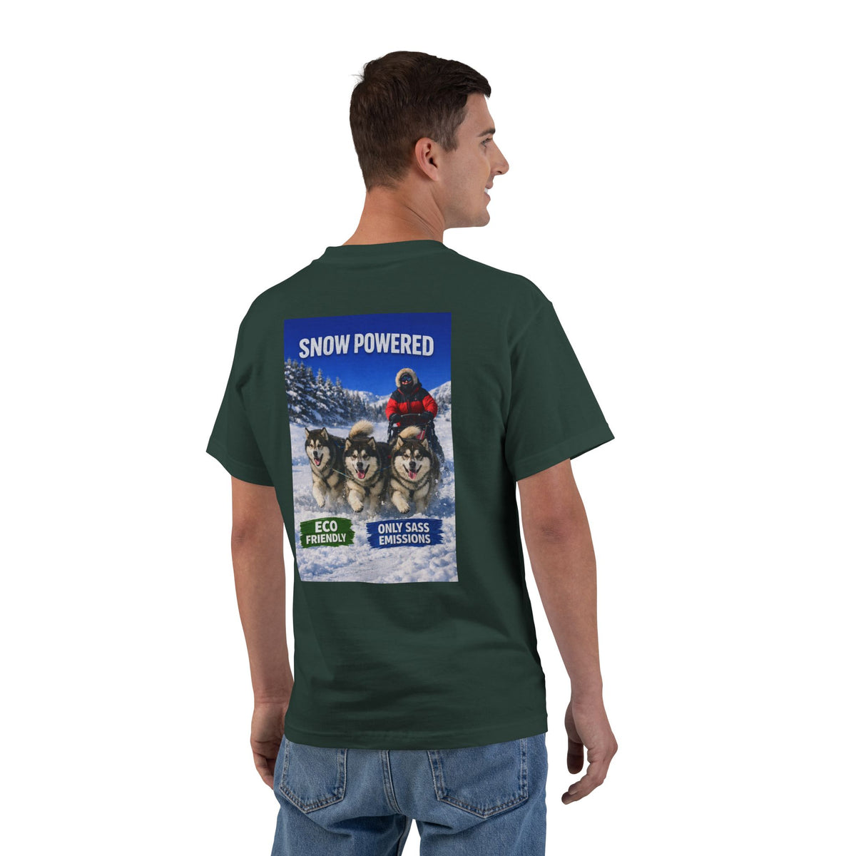 Snow Powered Men's Short-Sleeve Crewneck Tee