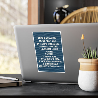 Password Vinyl Decal