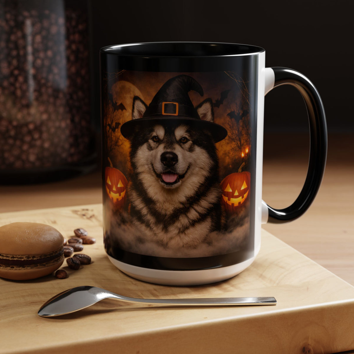 Witch Hat Pack Malamute 2-Tone Coffee Mug