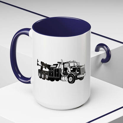 Heavy Tow Truck 2-Tone Coffee Mug