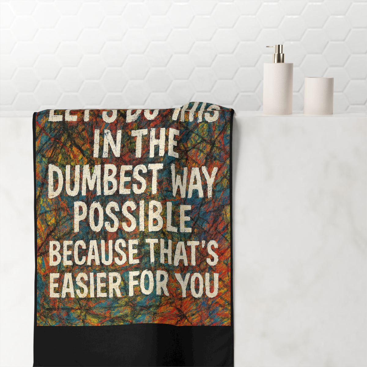 Easier For You Mink-Cotton  Beach Towel