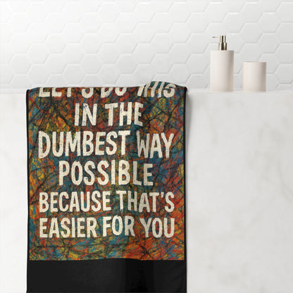 Easier For You Mink-Cotton  Beach Towel