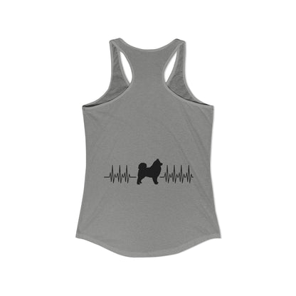 My Heart Beats For Samoyeds Women's Racerback Tank