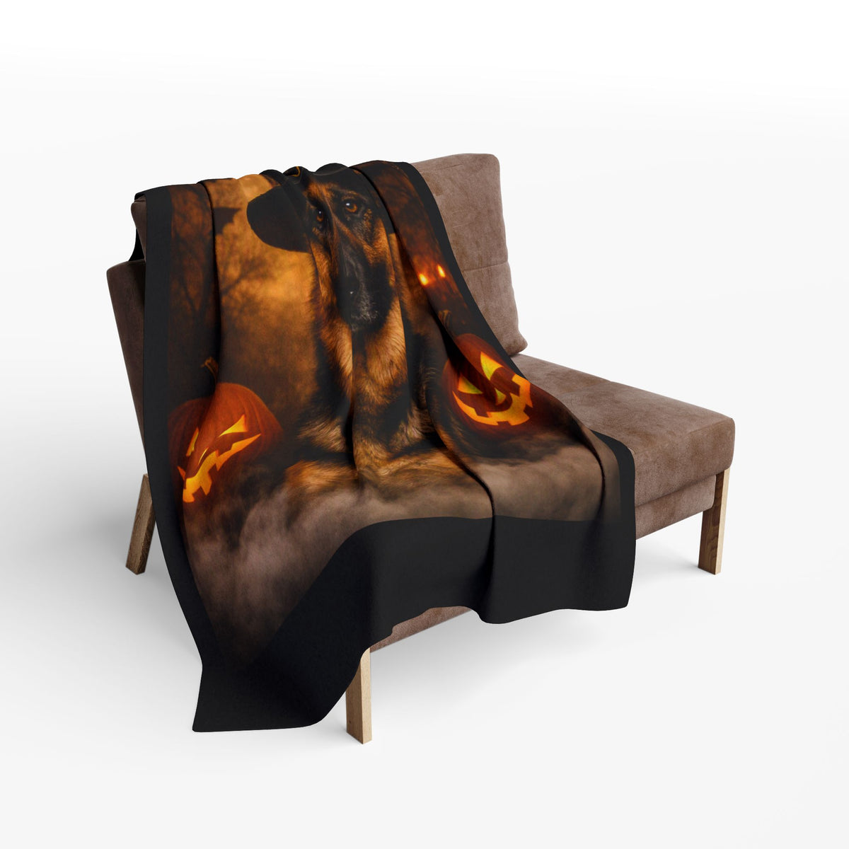 Witch Hat Pack German Shepherd Arctic Fleece Blanket