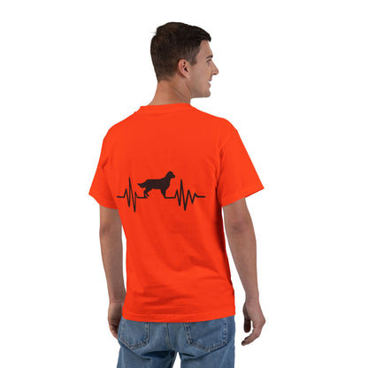 My Heart Beats For Goldens Men's Short-Sleeve Crewneck Tee
