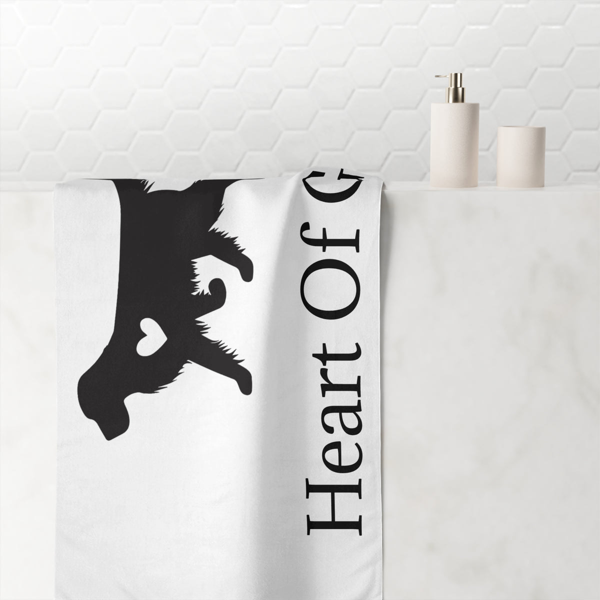 Heart Of Gold Mink-Cotton  Beach Towel