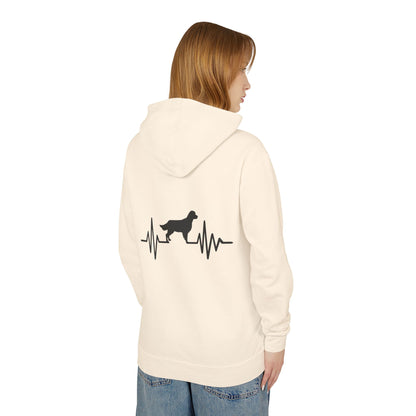 My Heart Beats For Goldens Unisex Lightweight Hoodie
