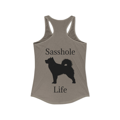 Sasshole Life Women's Racerback Tank