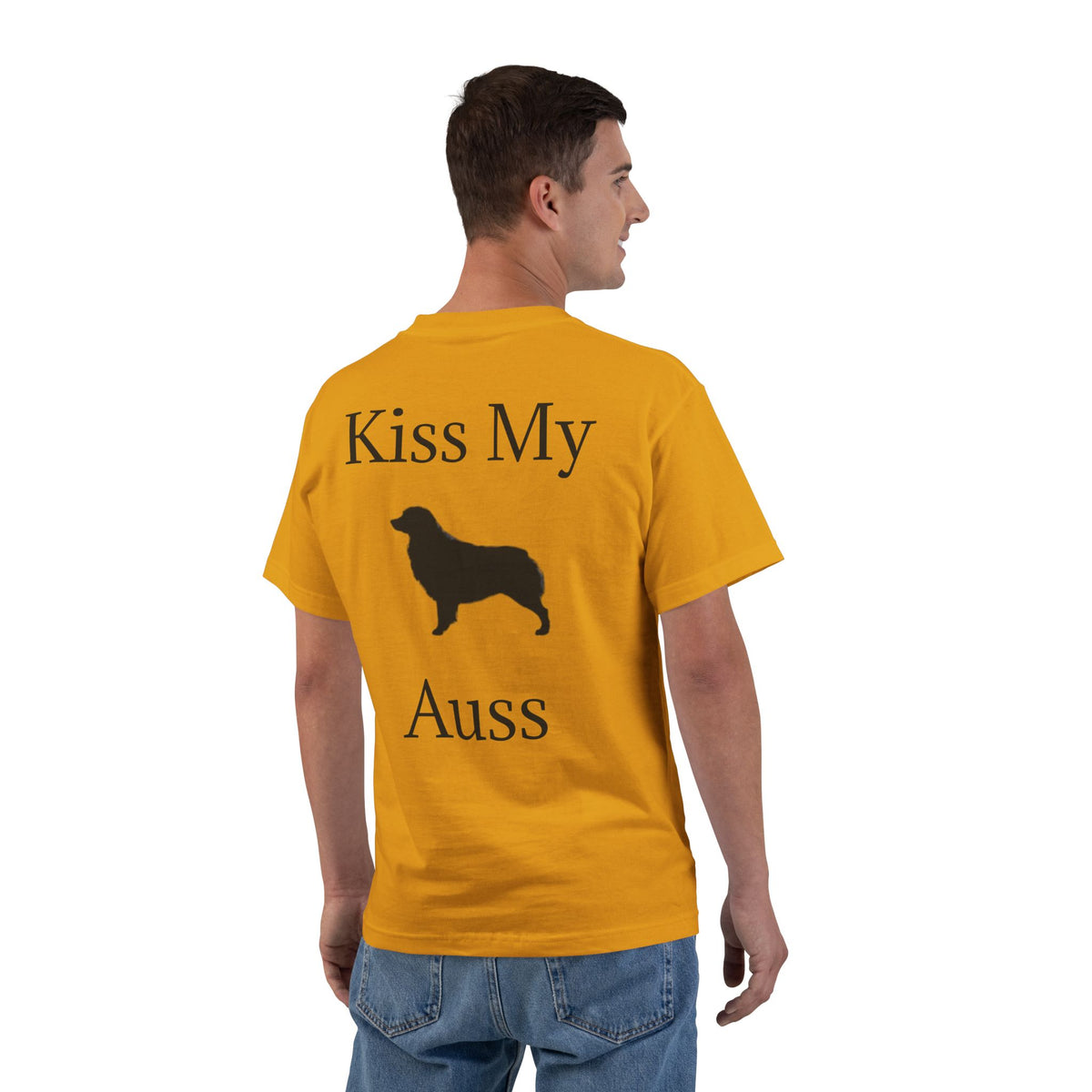 Kiss My Auss Men's Short-Sleeve Crewneck Tee