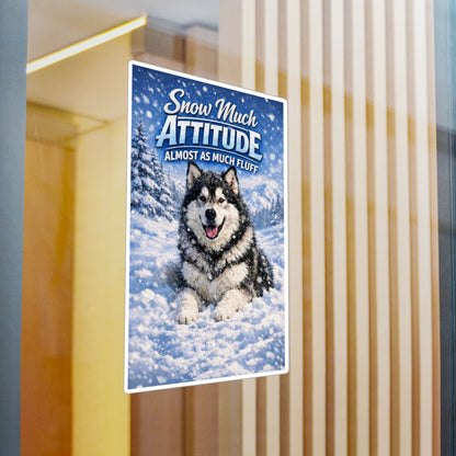 Snow Much Attitude Vinyl Decal