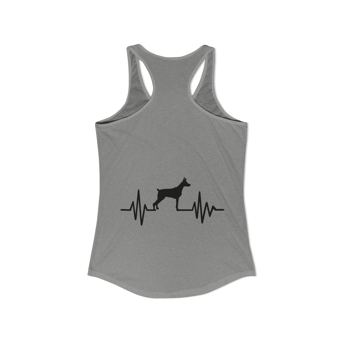 My Heart Beats For Dobermans Women's Racerback Tank