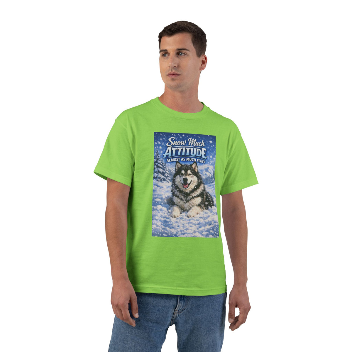 Snow Much Attitude Men's Short-Sleeve Crewneck Tee