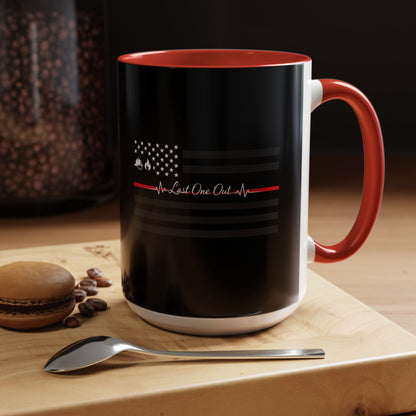 Thin Red Line 2-Tone Coffee Mug