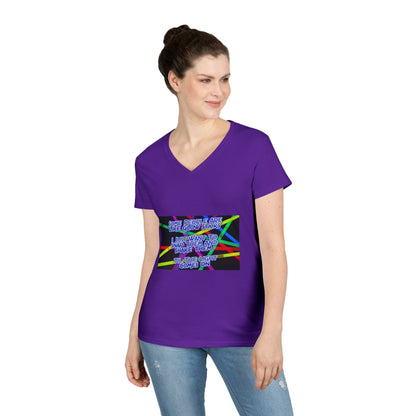 Glow Sticks Women's V-Neck Tee