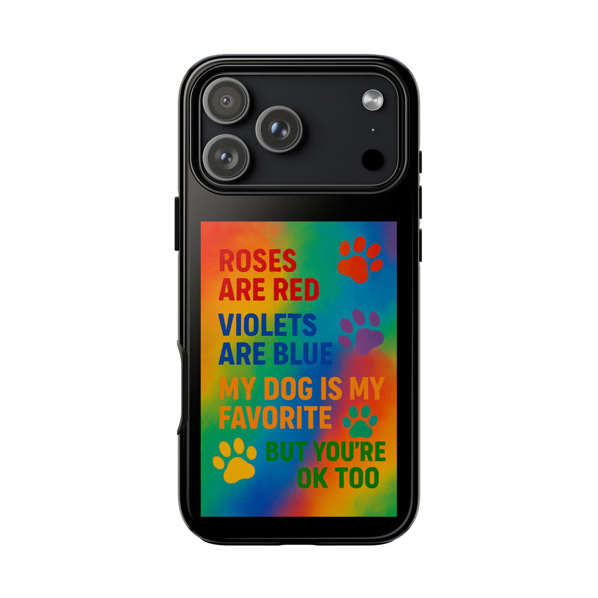 Roses Are Red Dog iPhone Case