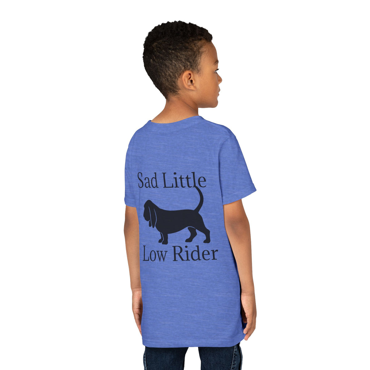 Sad Little Low Rider Youth Unisex Short Sleeve Crewneck Tee