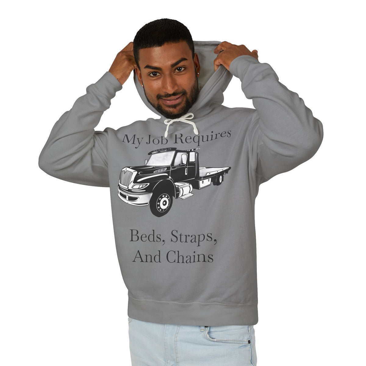 Beds, Straps, And Chains Unisex Lightweight Hoodie
