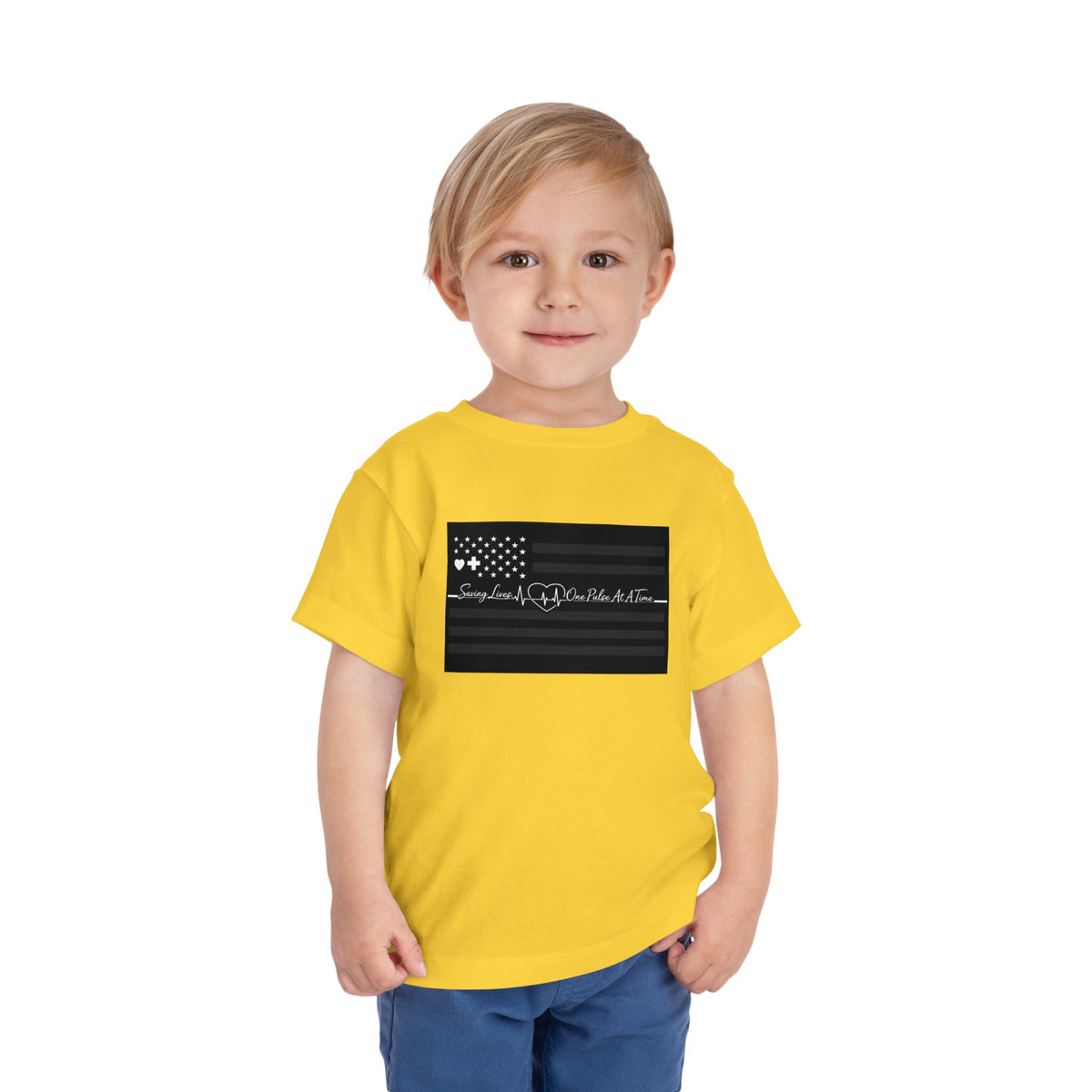 Thin White Line Toddler Unisex Short Sleeve Crewneck Tee
