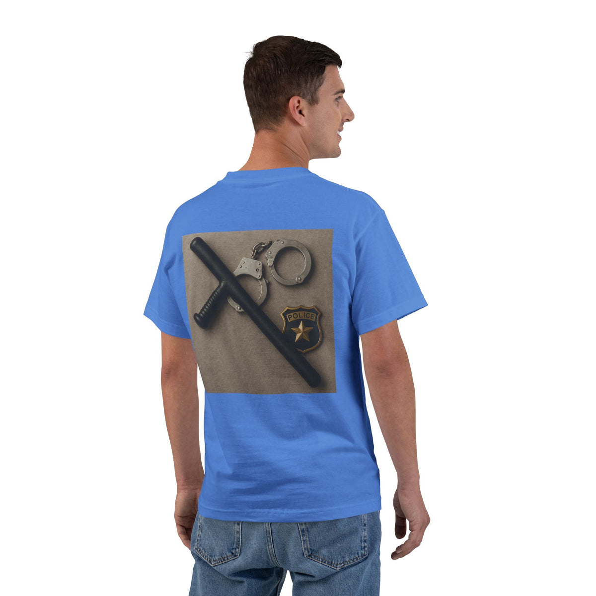 Law Enforcement Appreciation Men's Short-Sleeve Crewneck Tee
