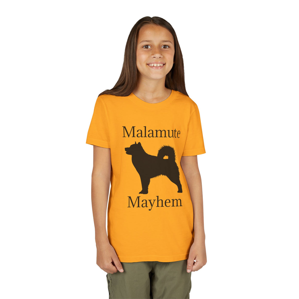 Malamute Mayhem Youth Unisex Short Sleeve Crewneck Tee