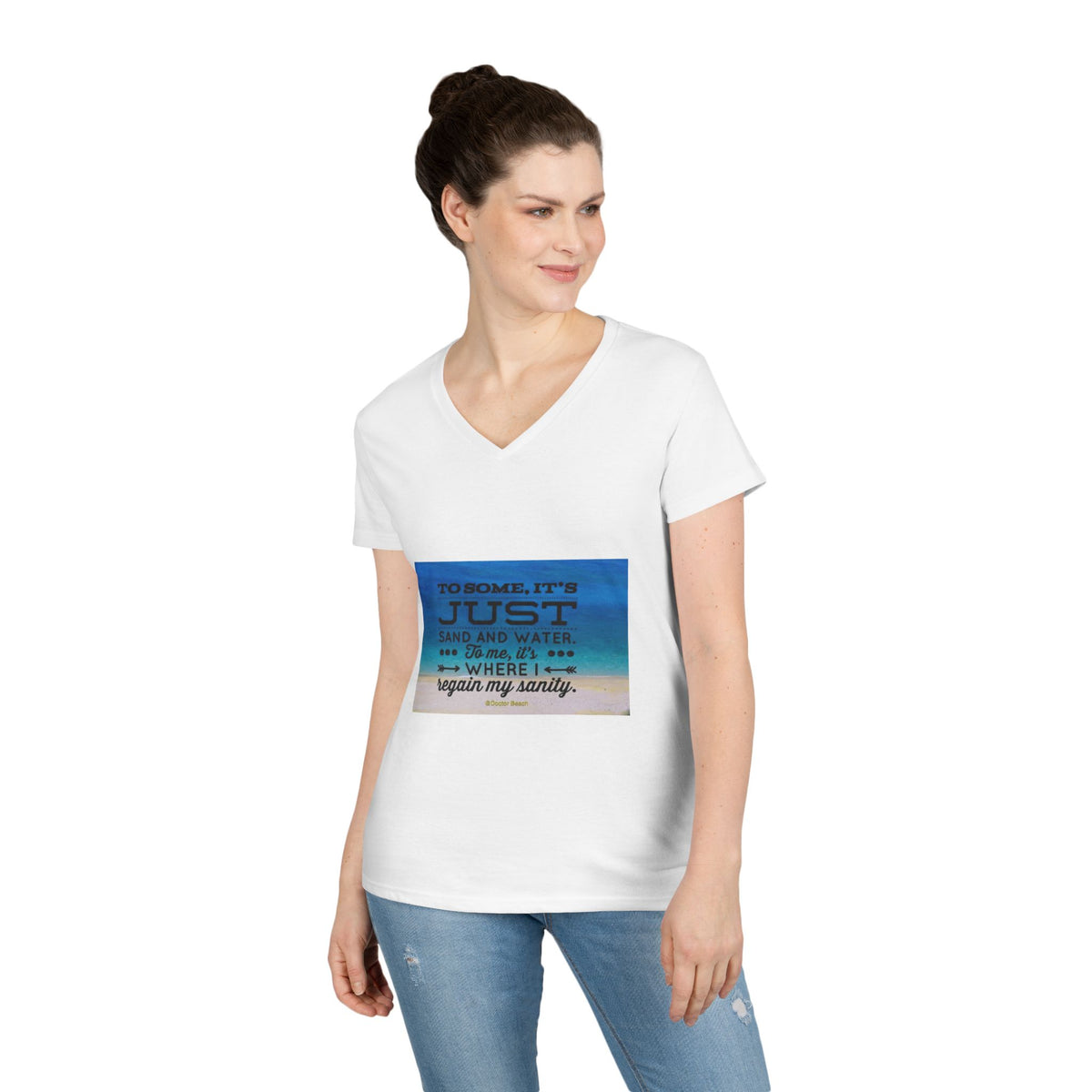 Dr. Beach Women's V-Neck Tee