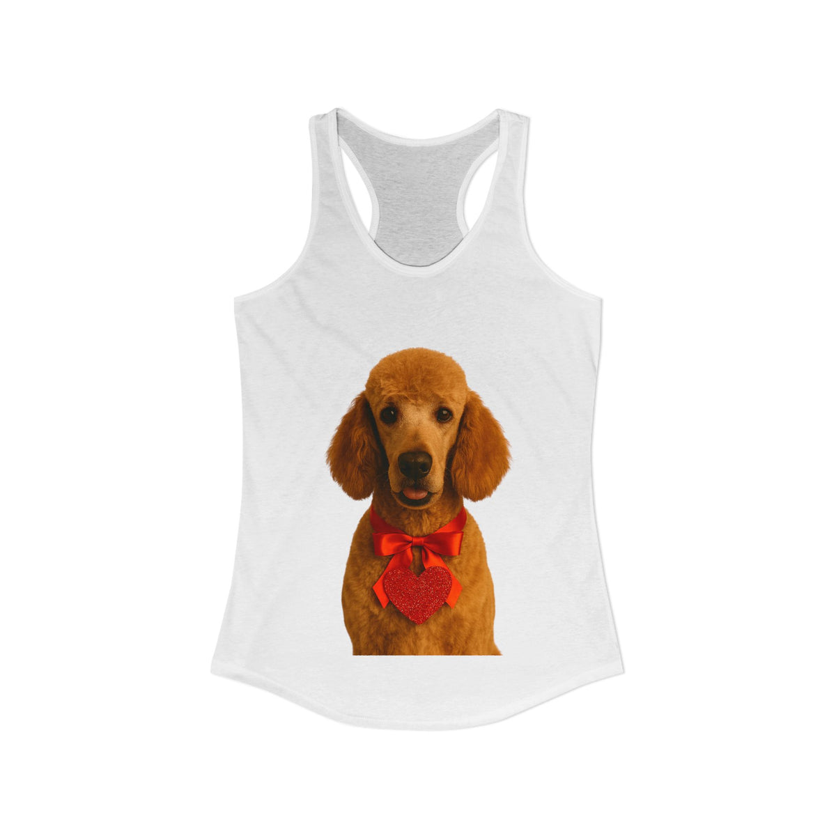 Cupid's Companion Poodle Women's Racerback Tank