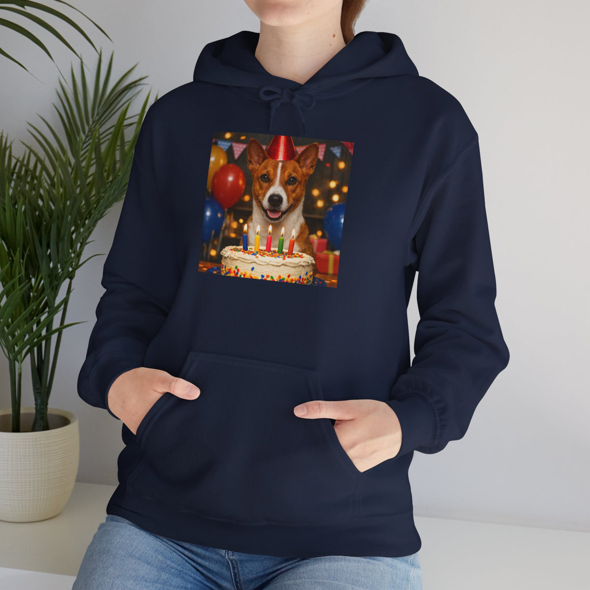 Birthday Buddy Basenji Unisex Hoodie