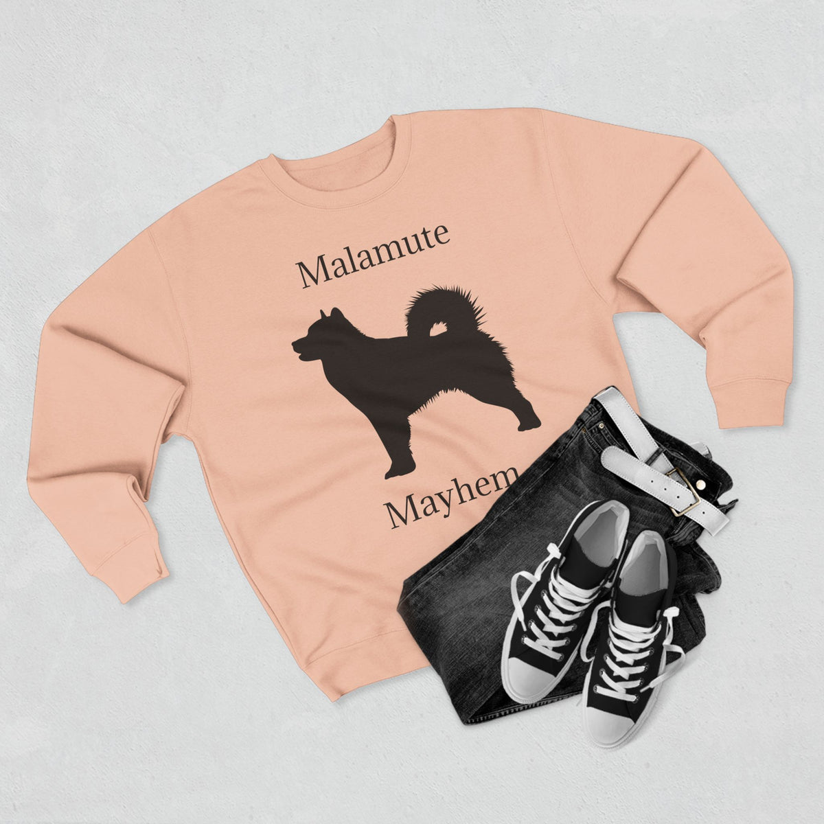 Malamute Mayhem Unisex Crewneck Sweatshirt