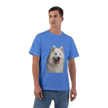 Samoyed Head Men's Short-Sleeve Crewneck Tee