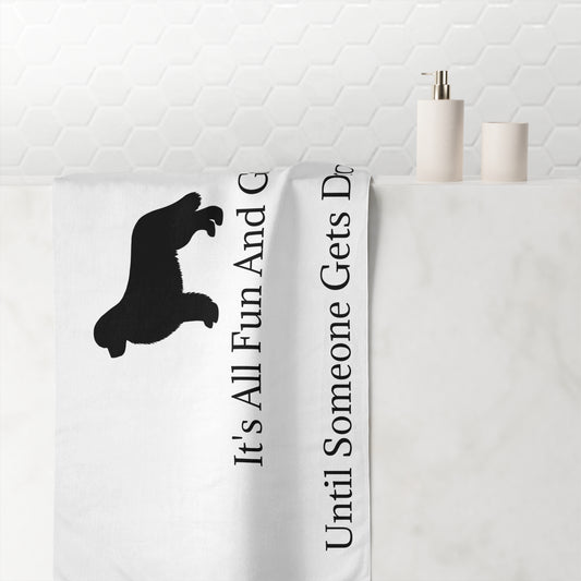 Fun And Games Mink-Cotton  Beach Towel