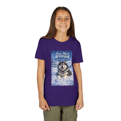 Snow Much Attitude Youth Unisex Short Sleeve Crewneck Tee