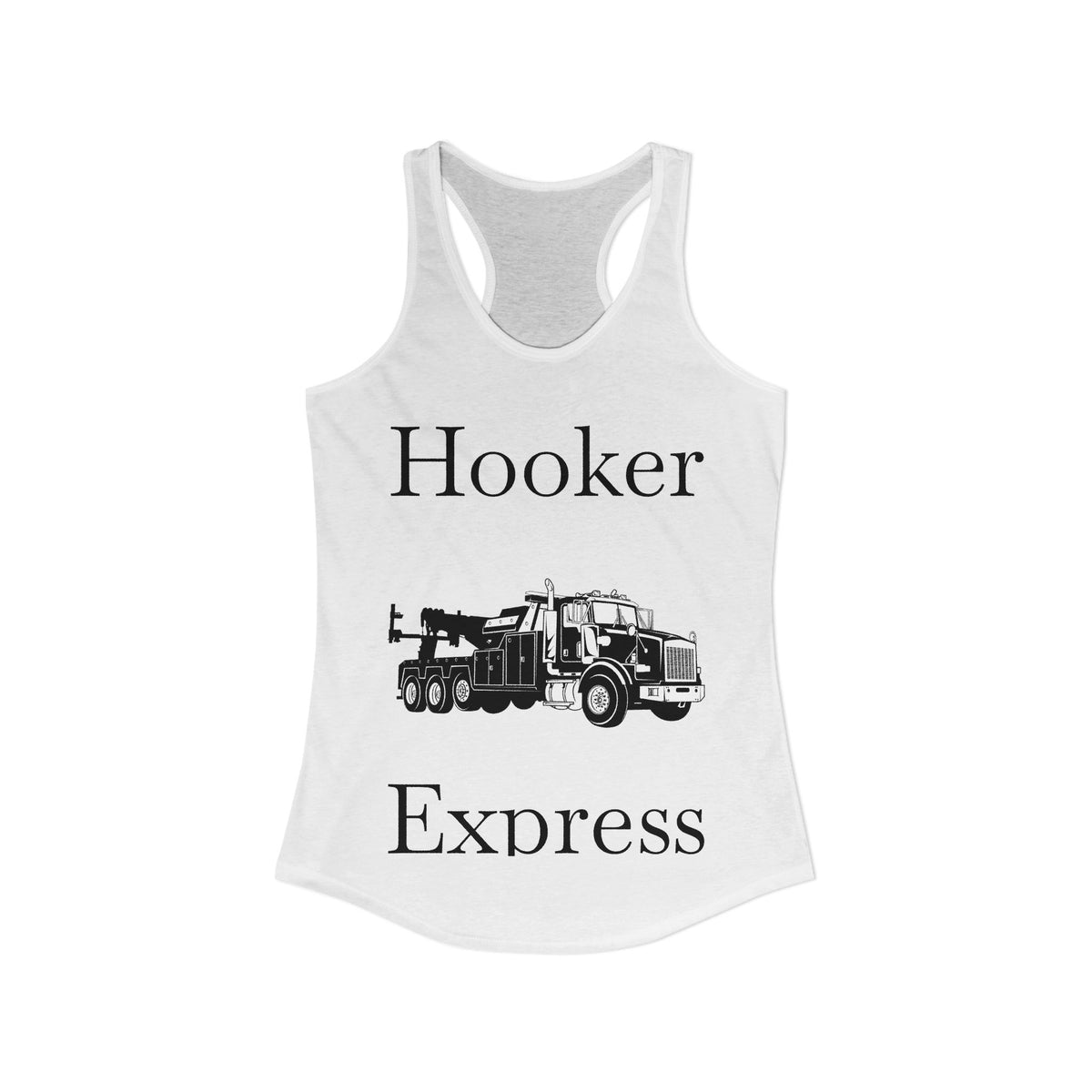 H**ker Express Heavy Tow Truck Women's Racerback Tank