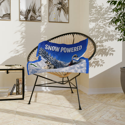 Snow Powered Velveteen Microfiber Blanket