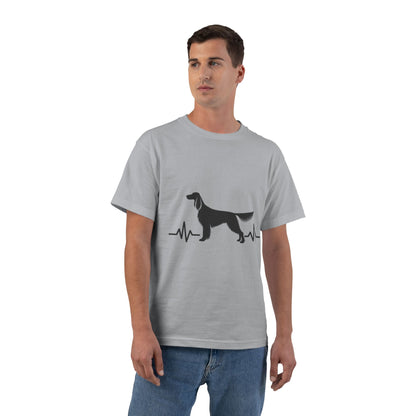 My Heart Beats For English Setters Men's Short-Sleeve Crewneck Tee