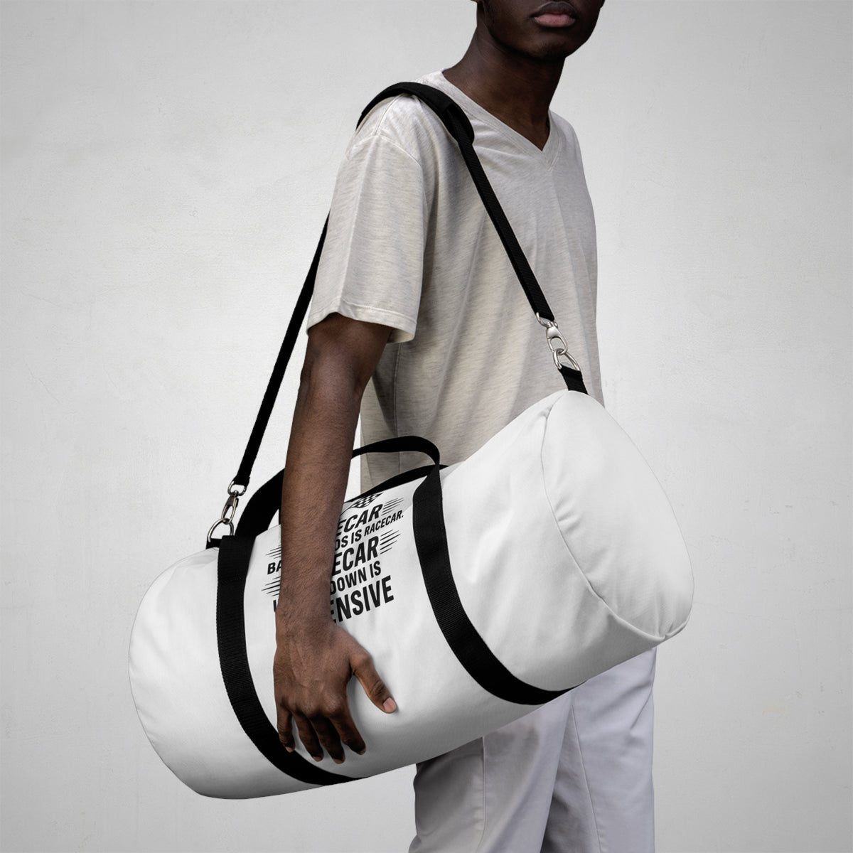 Racecar Backwards Duffel Bag