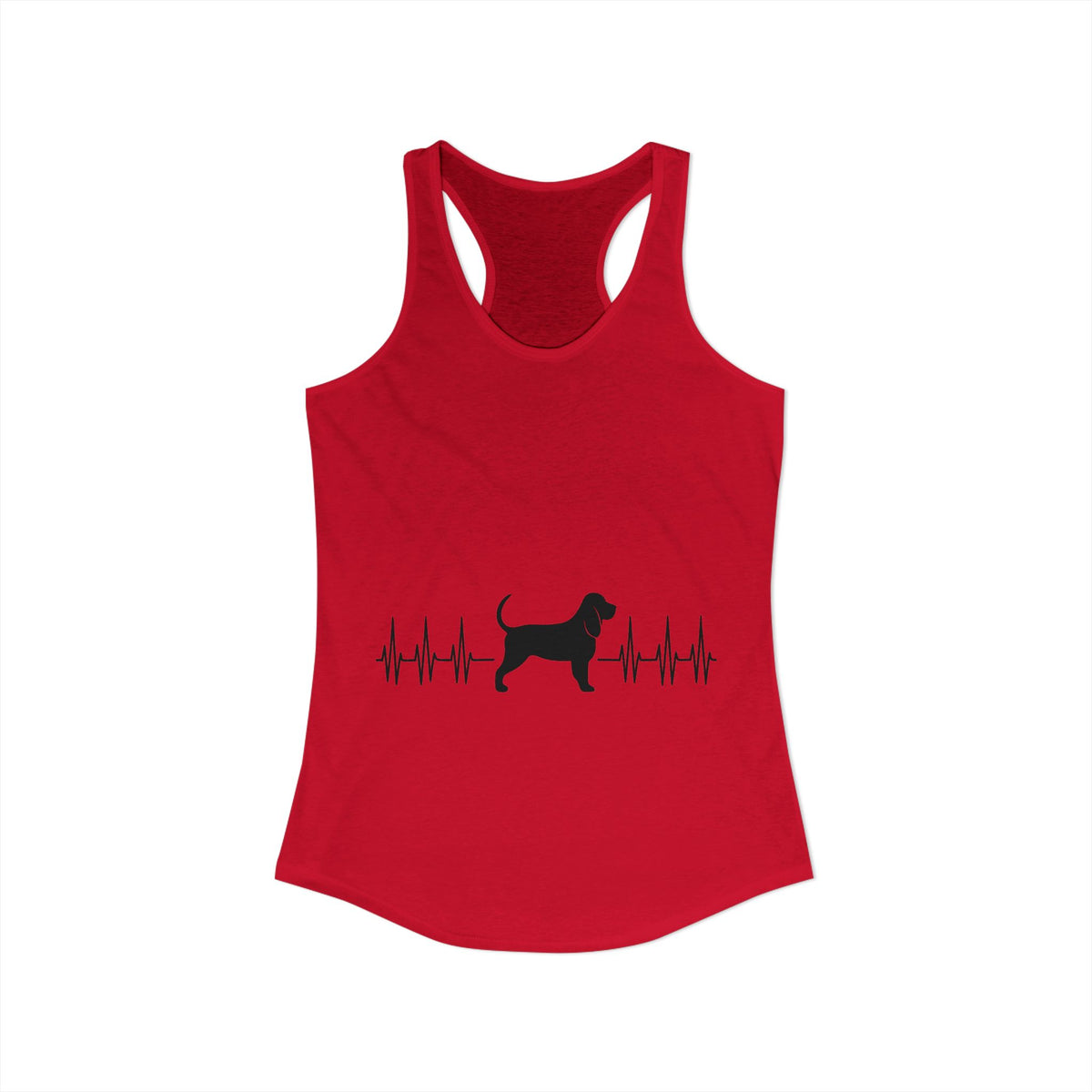 My Heart Beats For Bloodhounds Women's Racerback Tank