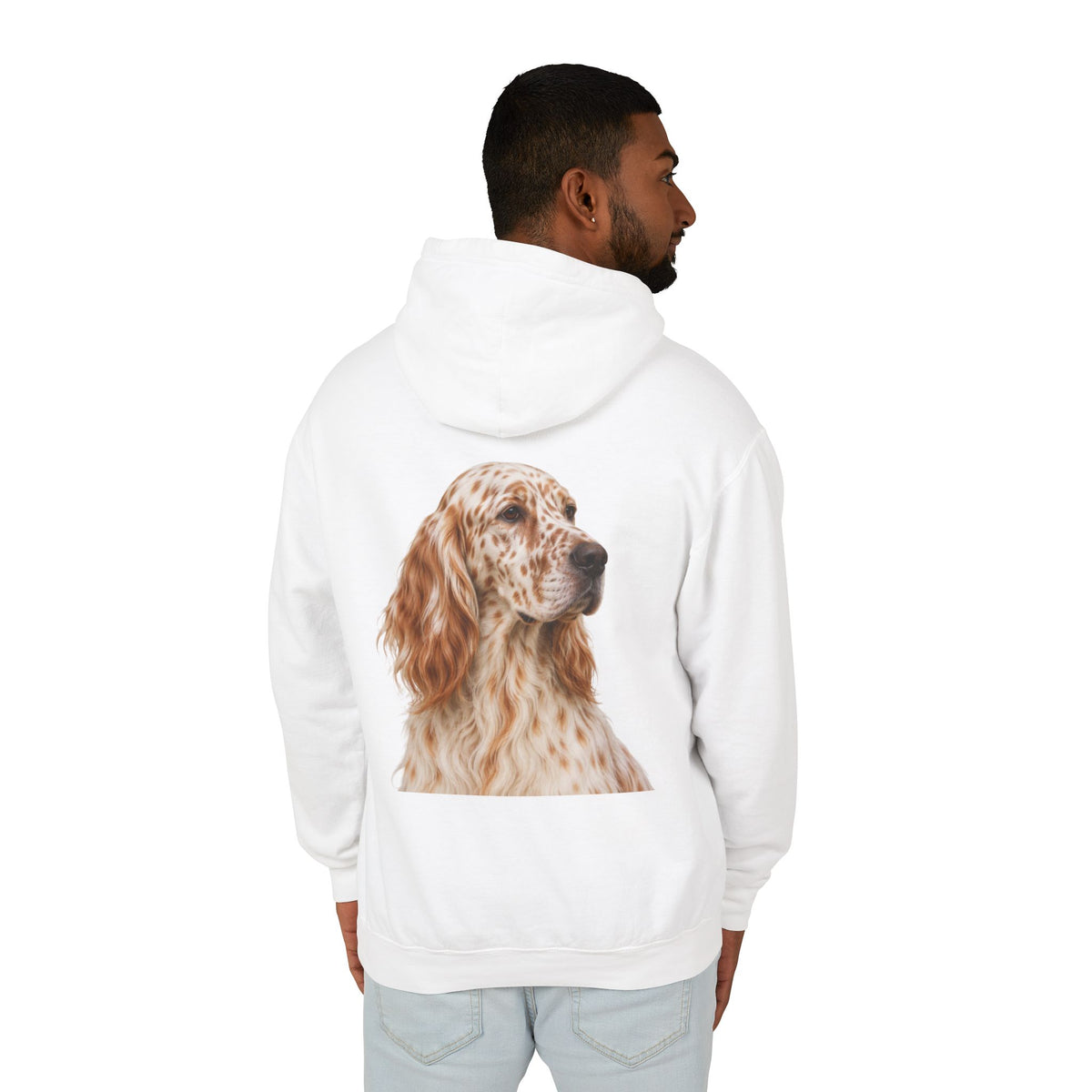 English Setter Head Unisex Lightweight Hoodie