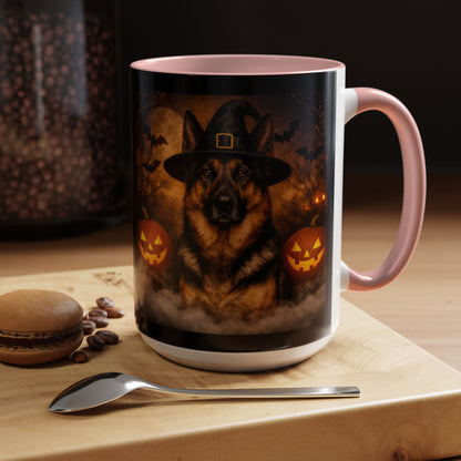 Witch Hat Pack German Shepherd 2-Tone Coffee Mug