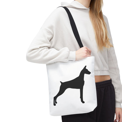 Doberman Silhouette Tote Bag