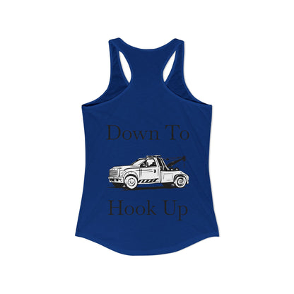 Down To Hook Up Women's Racerback Tank