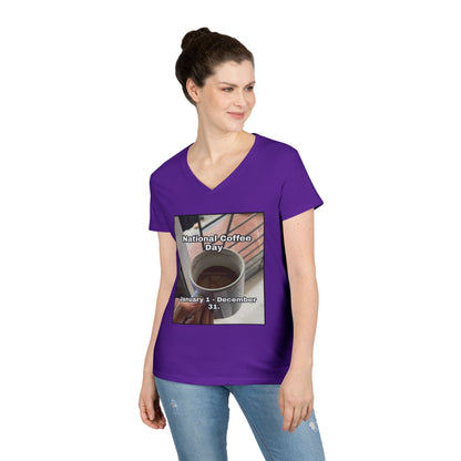 National Coffee Day Women's V-Neck Tee