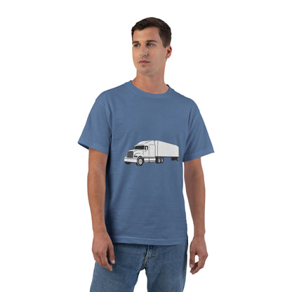 Semi Truck Men's Short-Sleeve Crewneck Tee