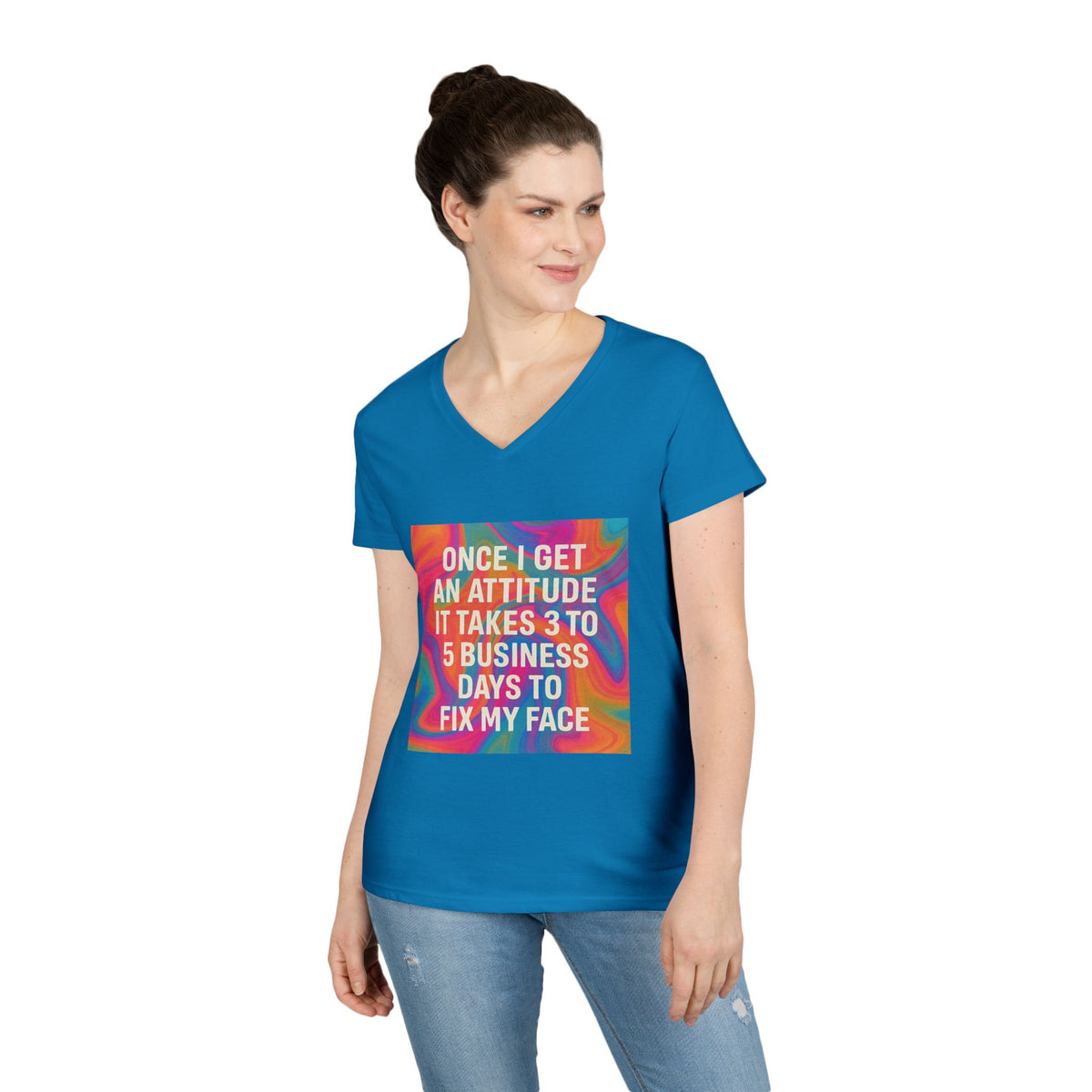 Fix My Face Women's V-Neck Tee