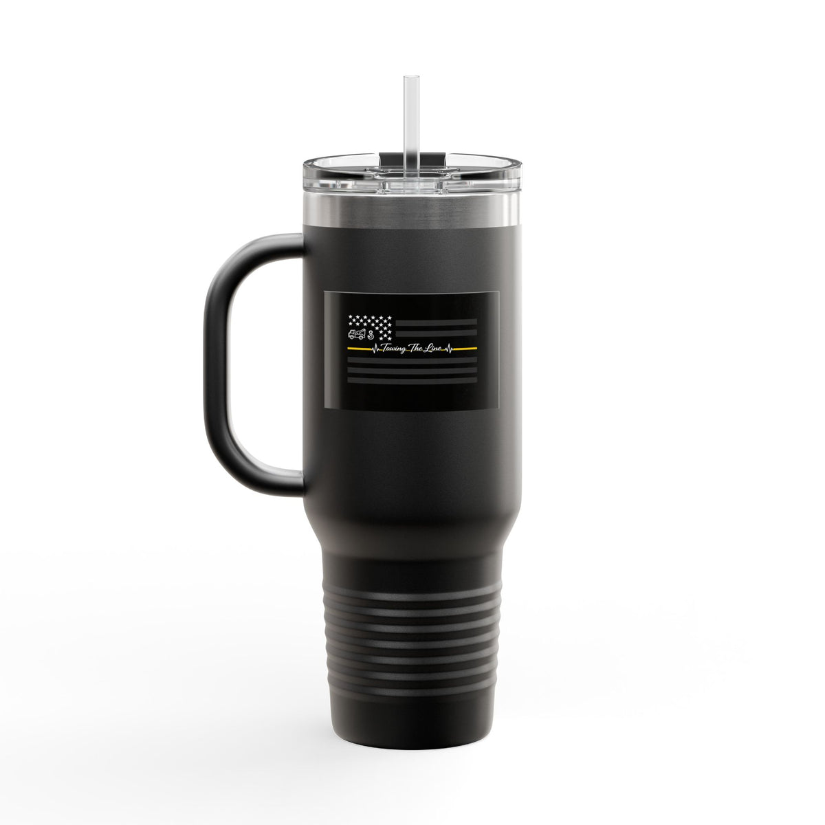Thin Yellow Line Insulated Travel Mug