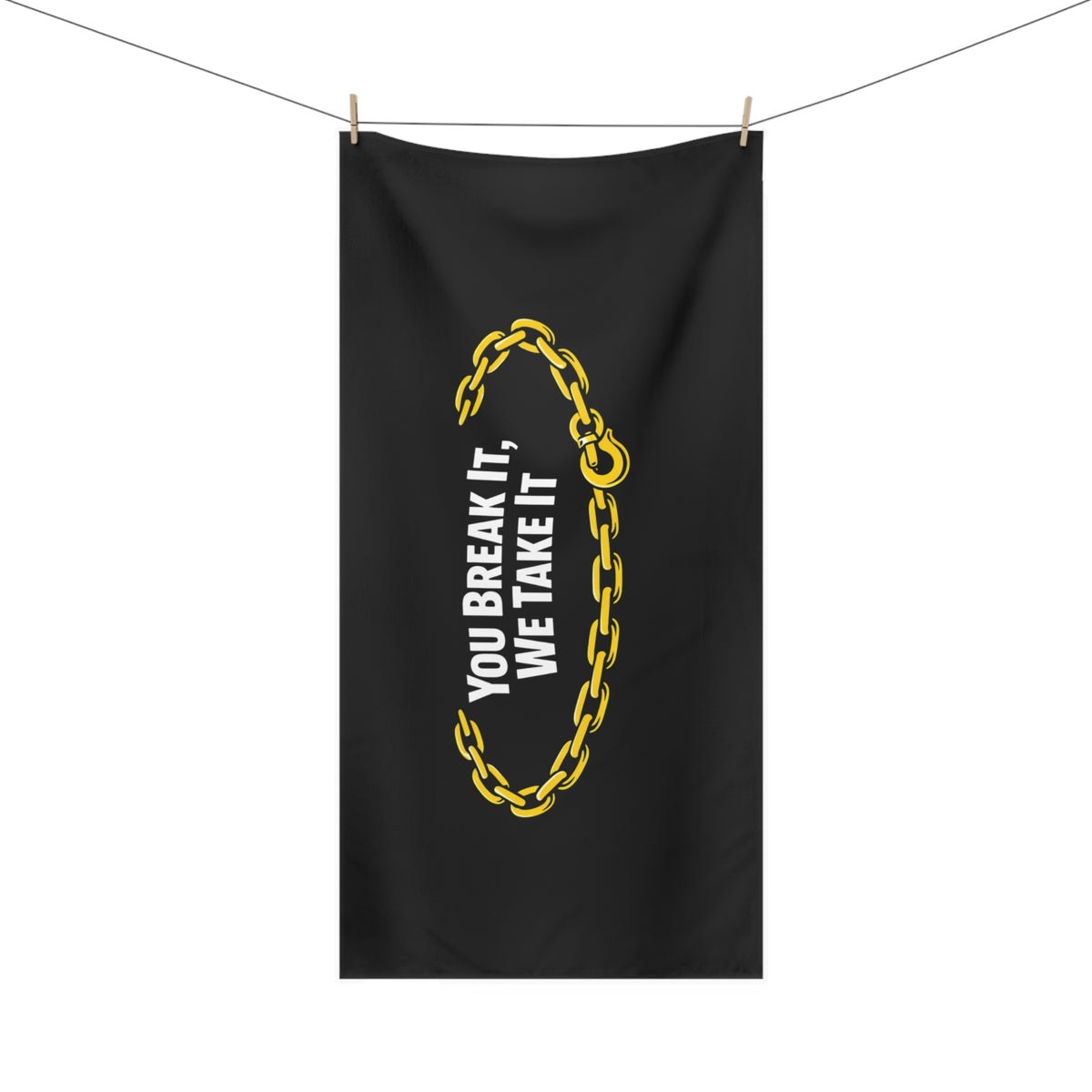 You Break It Mink-Cotton  Beach Towel
