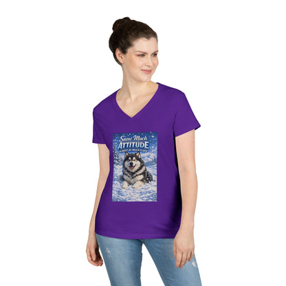 Snow Much Attitude Women's V-Neck Tee