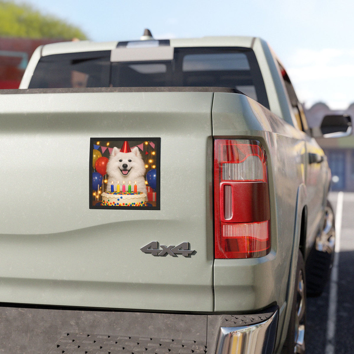Birthday Buddy Samoyed Indoor/Outdoor Magnet